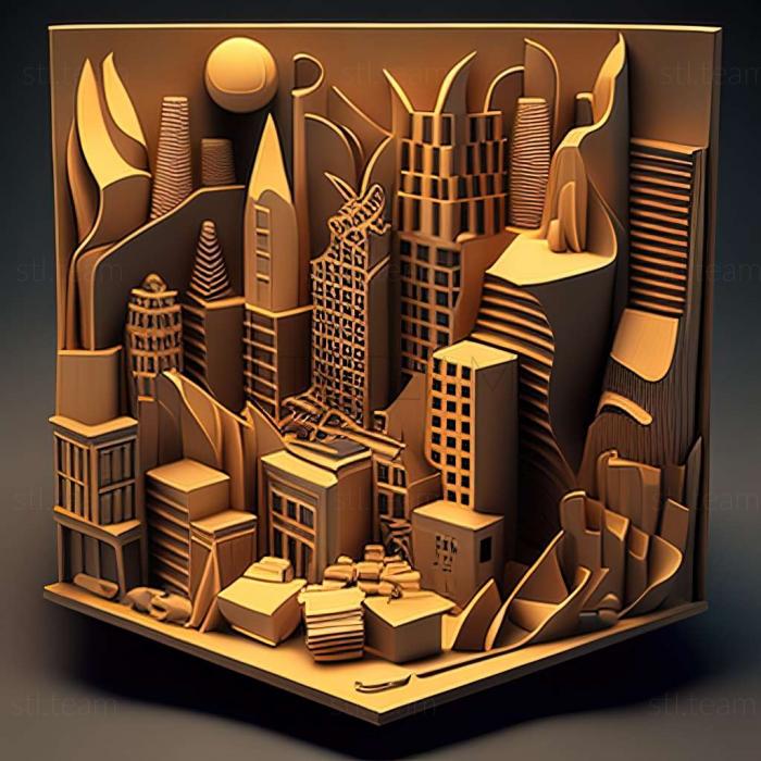 3D модель Игра Городская жизнь (STL)